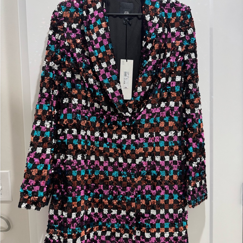 Sequin Blazer Dress